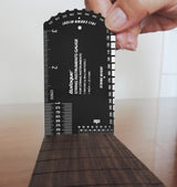 Baroque Stringed Instrument Action Ruler Gauge Luthier Measuring Tool for Electric Acoustic Guitar Bass Ukulele Mandolin Banjo SIG-10 Baroque