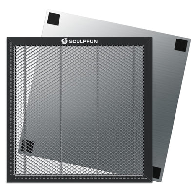 SCULPFUN Laser Honeycomb Work Table, Honeycomb Laser Bed for Laser Engraver, 15.7x15.7 inch, for Most Laser Engraving Machine, Honeycomb Panel for