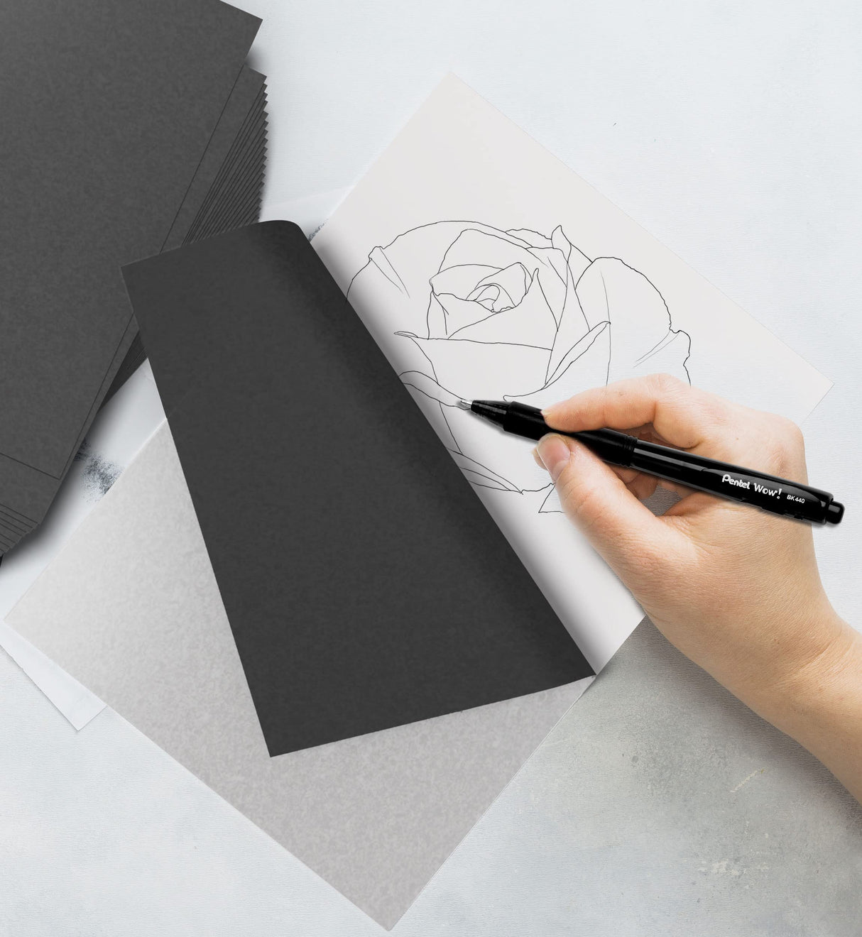 MyArtscape Graphite Transfer Paper Bundle - Wax Free - Erasable - Smudge-Free - Ideal for Drawing, Tracing and Watercolor Transfer - Premium Arts and MyArtscape