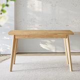 seonyou Solid Wood Kitchen Dining Table Mid Century Modern Wooden Dining Room Table Rectangular Kitchen Table Rustic Restaurant Table seonyou