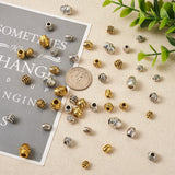 Craftdady 160Pcs Tibetan Alloy Barrel Spacer Beads 16 Styles Large Hole Retreo Metal Barrel Tube European Beads for Jewelry Crafts Making, Hole: Craftdady