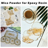 HTVRONT White Mica Powder for Epoxy Resin - 3.5 oz (100g) Nature Non-Toxic Mica Pigment Powder, Mica Powder for Soap Making, Lip Gloss, Candle HTVRONT