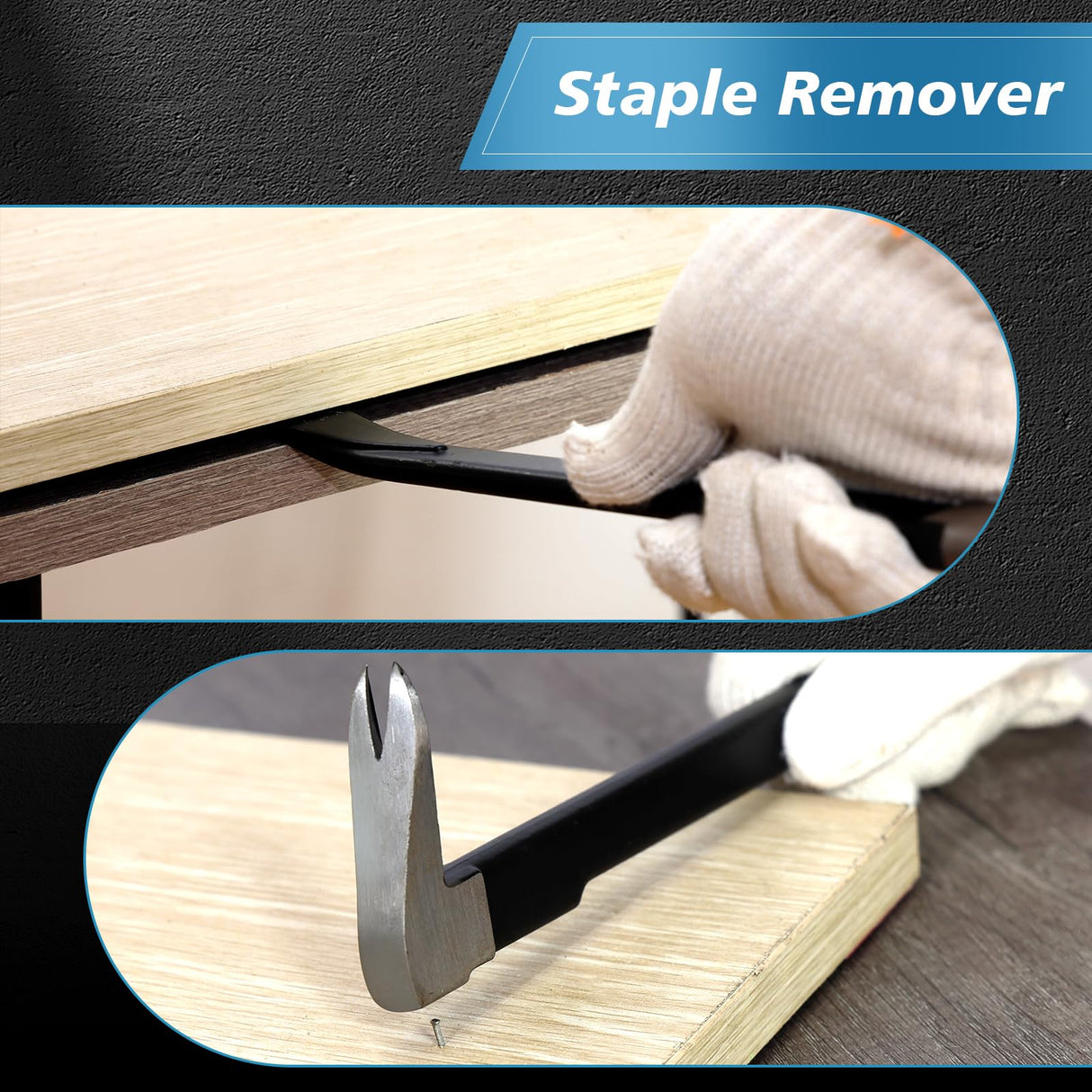 JOVANT Nail Gun Battery Powered, Cordless Nail Gun with 2 * 2.0Ah Li-ion Battery, 20V 2 in 1 Electric Nail Gun with Staple Remover, Cordless Brad jovant