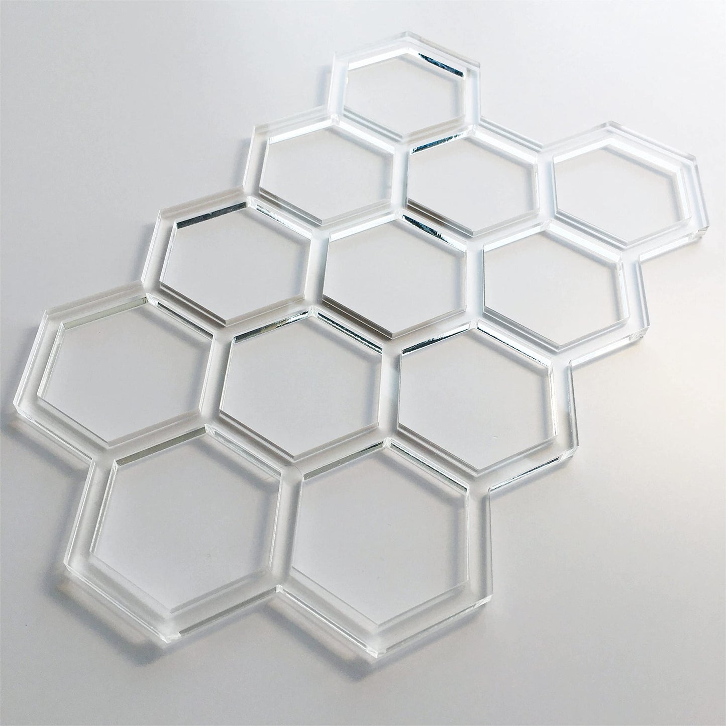 Honeycomb Template, Clear Acrylic Template, Woodworking Router Template for Making Charcuterie Boards