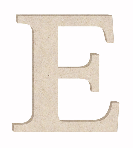 Wooden Letters Unfinished 24'' Times E Craft, Blank Wood Monogram Alphabet Letter Wall Art, DIY - WoodArtSupply