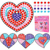 Valentines Day Gift for Kids, Valentine's Day Arts and Crafts, Sun Gemmers Art Crafts Suncatcher Kits for Children Teenagers Kids at 6-8, DIY Diamond chiazllta
