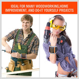 HORUSDY Magnetic Wristband, Gifts for Dad, with Strong Magnets for Holding Screws, Nails, Drilling Bits, Tool Gift for Men HORUSDY