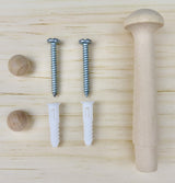 36" Shaker Peg Rack Unfinished Generic