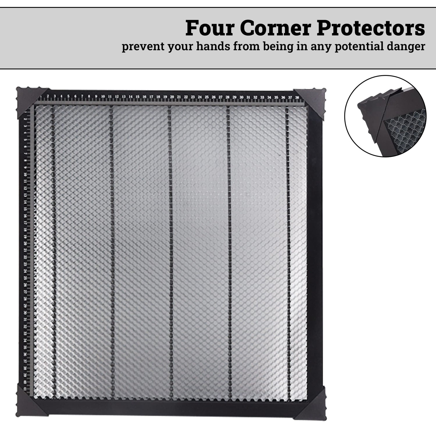 Dawot Laser Honeycomb Working Table 18.5"x17.32"x0.87" Honeycomb Laser Bed for Smooth Edge Cutting, Fast Heat Dissipation and Dawot