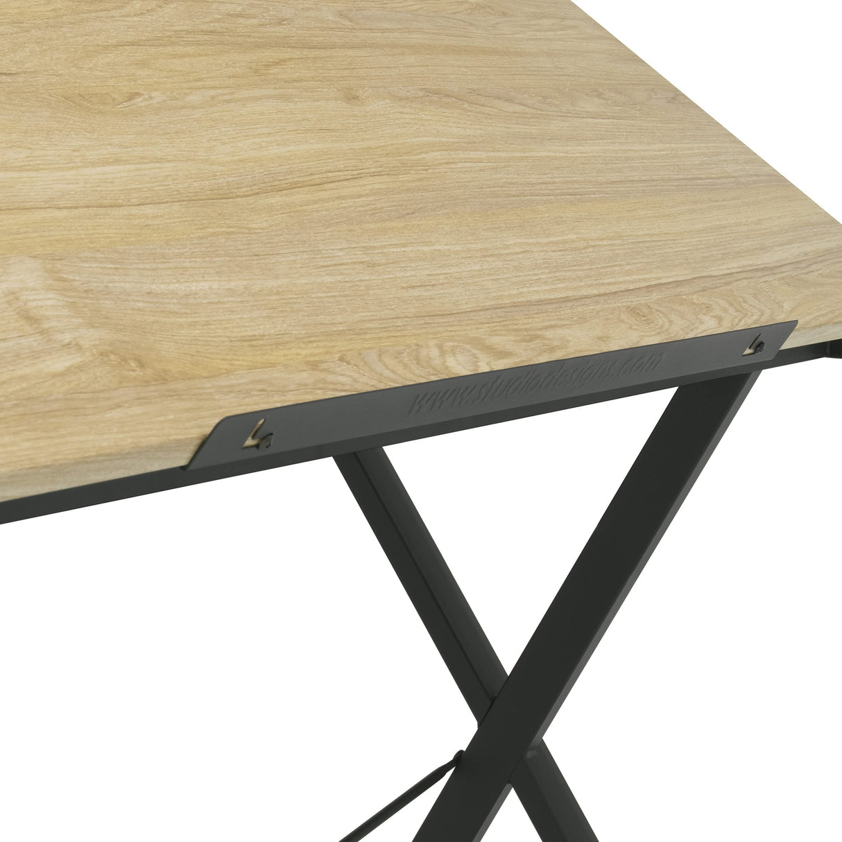 SD STUDIO DESIGNS Axiom II Drawing 42" Wide Adjustable Top Drafting Table, Graphite Black/Ashwood SD STUDIO DESIGNS