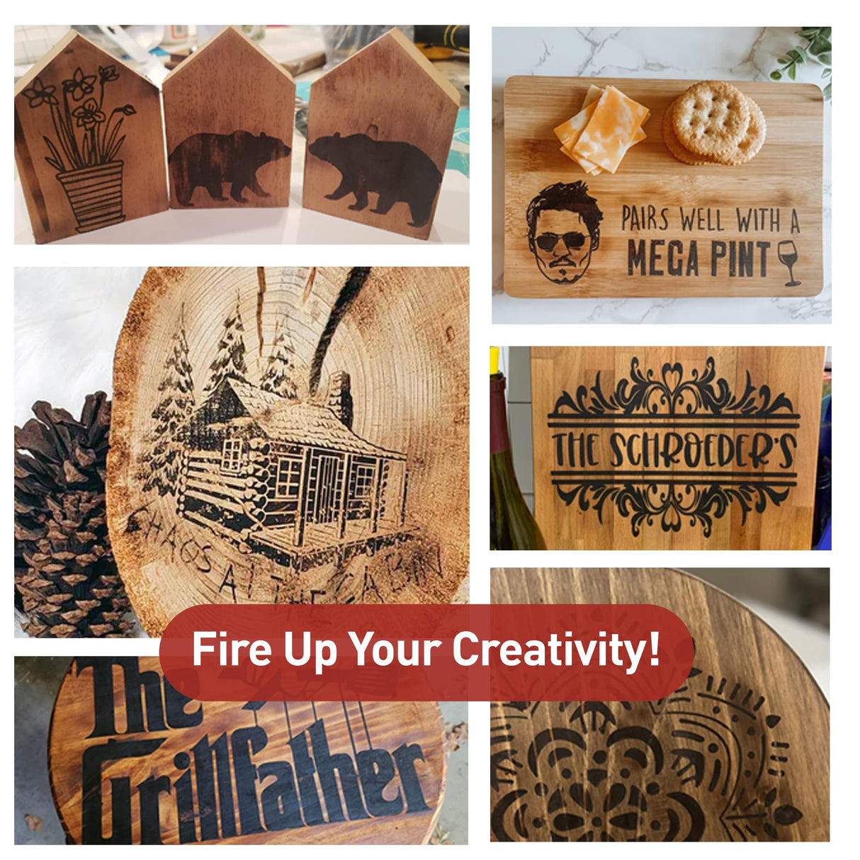 Torch Paste - The Original Wood Burning Paste | Made in USA Heat Activated Non-Toxic Paste for Crafting | Accurately & Easily Burn Designs on Wood, Torch Paste