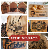 Torch Paste - The Original Wood Burning Paste | Made in USA Heat Activated Non-Toxic Paste for Crafting | Accurately & Easily Burn Designs on Wood, Torch Paste