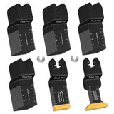 Trivd Frol 50PCS Oscillating Saw Blades, Professional Universal Titanium Multitool Blades for Wood Plastics Metal, Quick Release Multi Tool Blades Trivd Frol