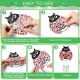 6 Pack Spring Arts Crafts Animals Gem Diamond Suncatcher Wind Chime Crafts for Kids DIY Spring Diamond Painting Wind Chime Gifts Exchange for Kids Qyeahkj