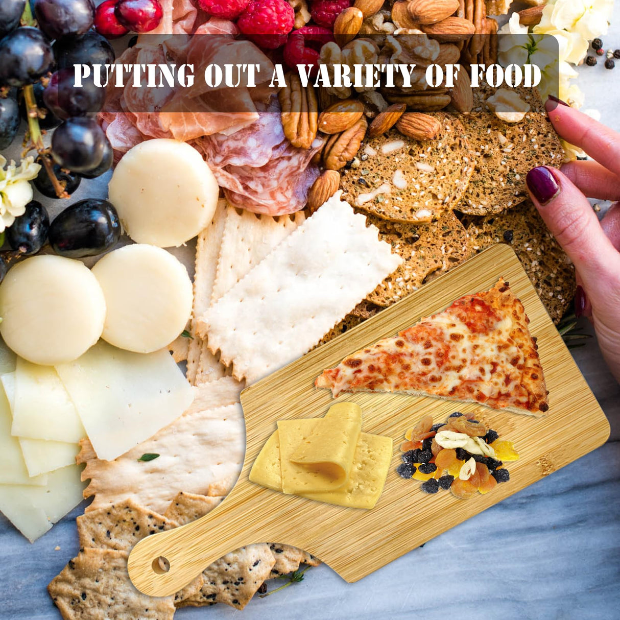 6 Pcs Mini Charcuterie Boards,11x5 Inch Wood Cutting Board Bulk,Mini Cutting Boards For Crafts With Handle,Laser Engraving Cutting Board XINGTS