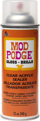 Mod Podge Spray Acrylic Sealer that is Specifically Formulated to Seal Craft Projects, Dries Crystal Clear is Non-Yellowing No-Run and Quick Drying, Mod Podge