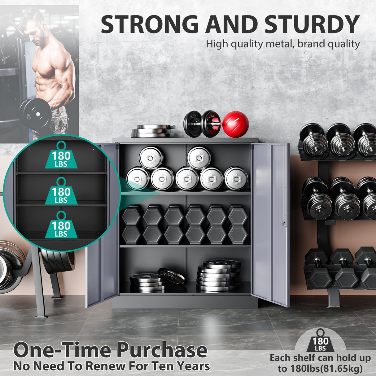 SISESOL Storage Cabinet with Doors and Shelves,Display Cabinet with Glass Doors, Freestanding Kitchen Pantry Cabinet with Glass Doors and Shelves for SISESOL