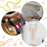 Thyle 6 Sets Rectangle Weaving Loom Kit 5.3 x 7.8'', 7.9 x 11.8'' Wood Weaving Loom with Needles and Tools DIY Looms for Weaving Kids Adult Beginners Thyle