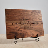Walnut Personalized cutting board, Engraved cutting board, Custom cutting board, Bridal shower gift, Wedding Gifts for Women, Mothers day gifts from TheHrdwood
