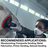 3M Xtract Cubitron II Net Disc 710W, 320+, 5 in, Die 500X, Pack of 50 Hook and Loop Sanding Discs, Virtually Dust-Free, Premium Option for Metal, 3M