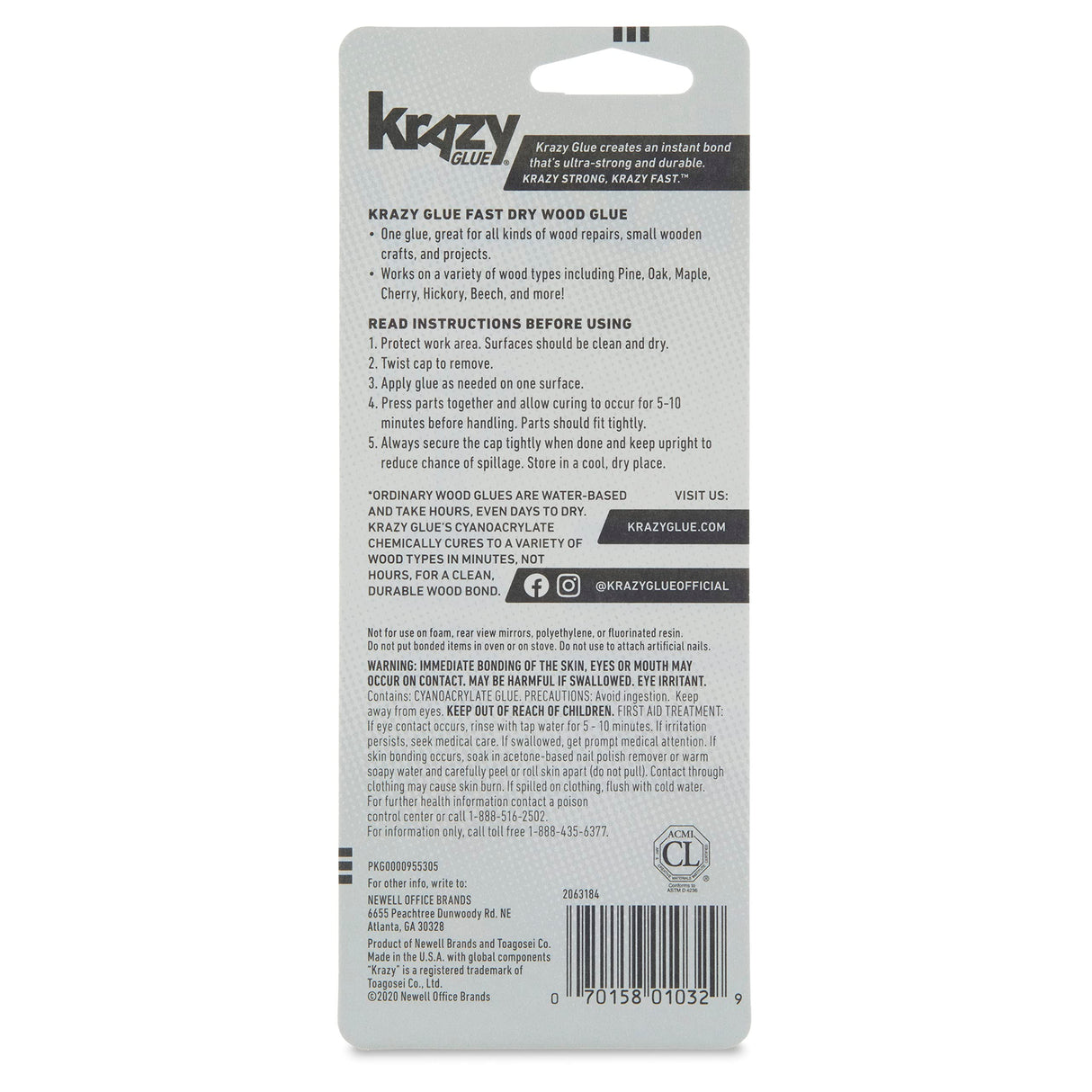 Krazy Glue, Fast Dry Wood Glue, 30 g Krazy Glue
