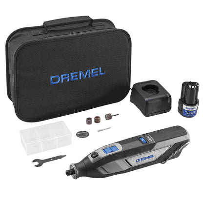 Dremel 8240 12V Cordless Rotary Tool Kit with Variable Speed and Comfort Grip - Includes 2AH Battery Pack, Charger, 5 Accessories & Wrench, Tool - WoodArtSupply