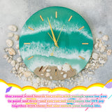 Geelin 6 Pcs Round Wood Canvas Panels for Painting 8 Inch/12 Inch Circle Unfinished Wood Panels Round Cradled Wooden Board Wood Tray for Oil Pouring Geelin