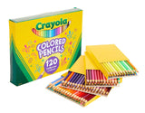 Crayola Colored Pencils Set (120ct), Coloring Book Pencils, Holiday Gifts for Kids, Bulk Colored Pencil Kit, Art Supplies, Ages 3+ Crayola