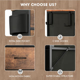 Lulive Dresser for Bedroom with 12 Drawers, Tall Dresser Chest of Drawers with Side Pockets and Hooks, Fabric Dresser Storage Tower for Closet, Lulive