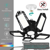 AYSEMO 100W 10000LM Super Bright 5-Panel LED Light Bulb, 6000K Daylight, E26/E27 Base, High Bay Lighting for Garage, Basement, Barn AYSEMO