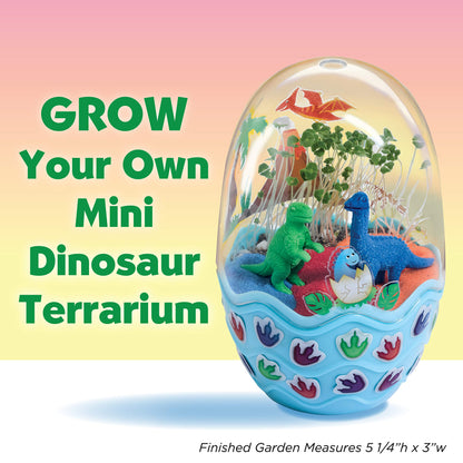Creativity for Kids Mini Garden Dinosaur: Terrarium Kit for Kids - Dinosaur Crafts for Boys, Dinosaur Toy and Science Kit for Kids Ages 6-8+, Small