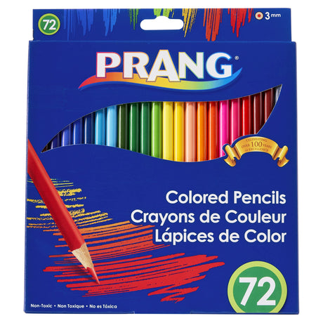 Prang Colored Pencil Sets, 3 Mm, 2b (#1), Assorted Lead/barrel Colors, 72/pack - WoodArtSupply