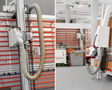 4'' x 50' Flexible PVC Dust Collection Hose with Stainless Steel Hose Clamps Clear Vacuum Hose Dust Collection Fittings Dust Collector Accessories Amylove