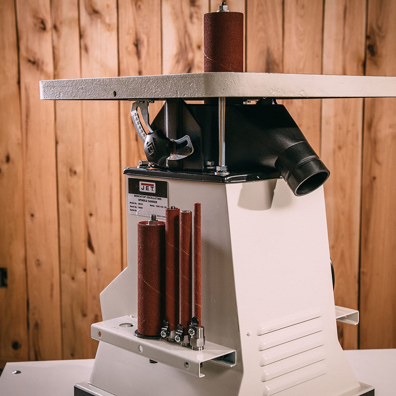 JET Benchtop Oscillating Spindle Sander, 1/2 HP, 1Ph 115V (JBOS-5) Jet