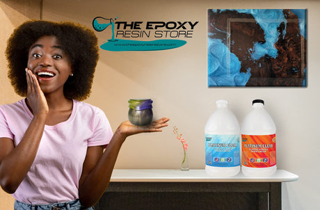 Clear, 2 Part Epoxy Resin Kit, for Tabletops, Composite, Construction, Arts & Crafts - 2 Gallon Kit The Epoxy Resin Store