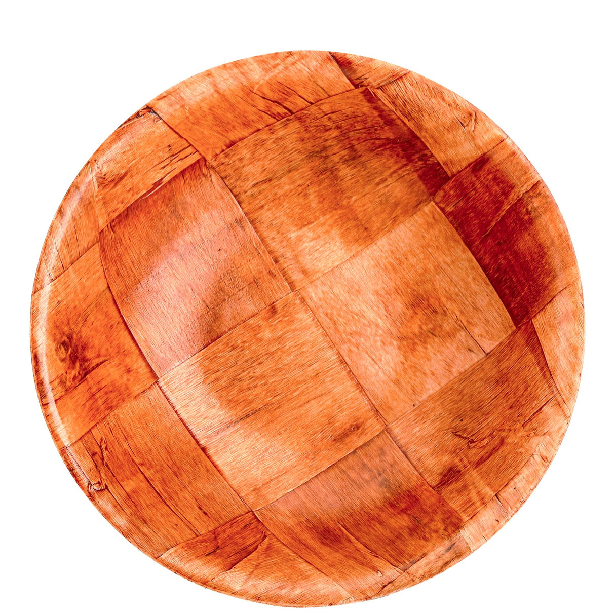 Elsjoy 8 Pack Wooden Woven Salad Bowl, 8 Inch Stackable Round Wood Serving Bowl, Rustic Mixing Bowl for Salad, Fruits, Vegetables, Natural Birch Wood Elsjoy