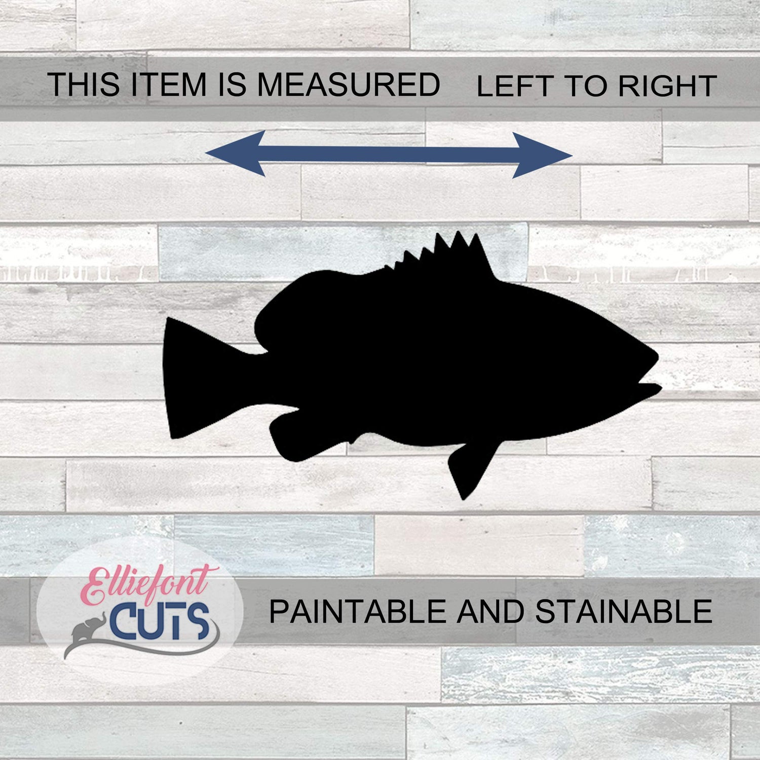 Fish Wood Cutouts for crafts, Laser Cut Wood Shapes 5mm thick Baltic Birch Wood, Multiple Sizes Available Elliefont Styles