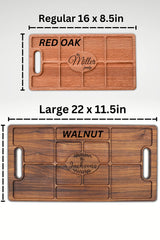 USA Made Personalized Charcuterie Board Engraved - Custom Charcuterie Board Personalized Cheese Board - Charcuterie Boards Personalized Large - Drapela Works