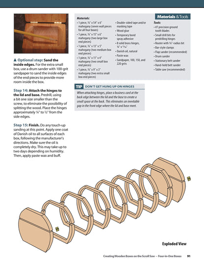 Creating Wooden Boxes on the Scroll Saw: Patterns and Instructions for Jewelry, Music, and Other Keepsake Boxes (Fox Chapel Publishing) 25 Fun - WoodArtSupply