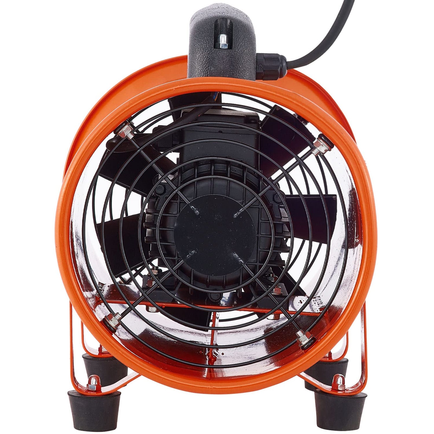 OrangeA Utility Blower Fan, 8 Inches, 230W 882 CFM High Velocity Ventilator w/ 32.8 ft/10 m Duct Hose, Portable Ventilation Fan, Fume Extractor for OrangeA