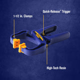 IRWIN Tools QUICK-GRIP Handi-Clamp, 1 1/2-Inch (59100CD) IRWIN
