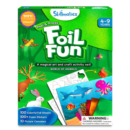 Skillmatics Foil Fun & Magical Scratch Art Book with Animals Theme Bundle, Art & Craft Kits, DIY Activities for Kids - WoodArtSupply