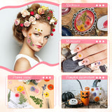 eBoot 72 Pcs Dried Pressed Flowers for Resin Molds Real Pressed Flowers Dry Leaves Bulk Natural Herbs Kit for Scrapbooking DIY Art Crafts Jewelry EBOOT