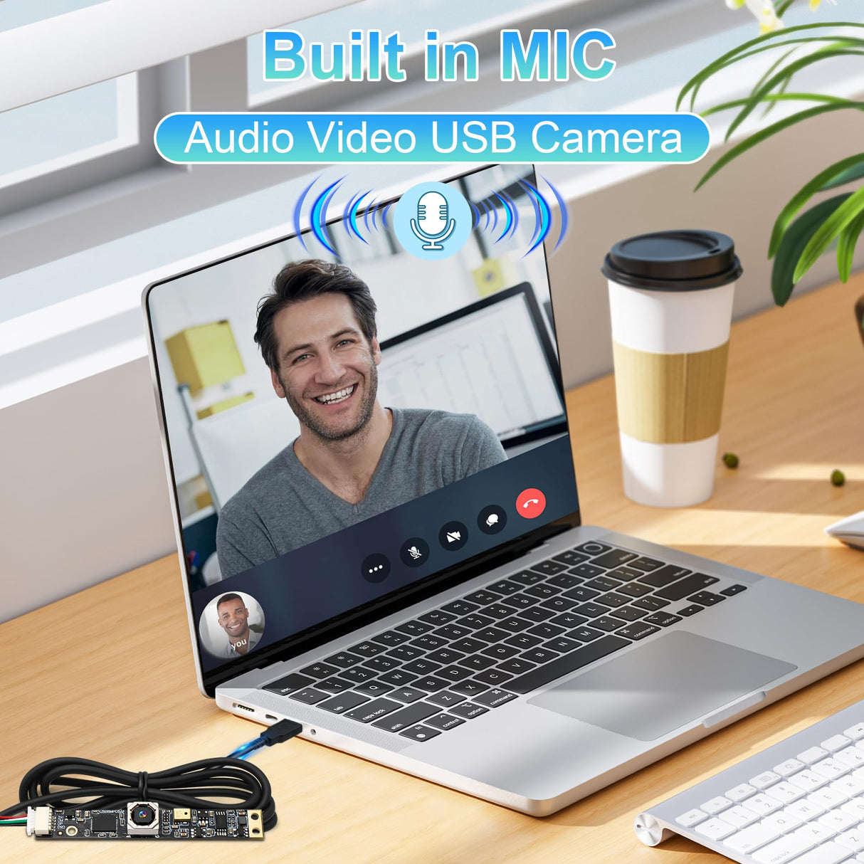 8mp Auto Focus USB Camera with Microphone Mini PC Camera for Computer 4K lightburn Camera for Laser Engraver Mini Strip Webcam Board CCTV USB IEights