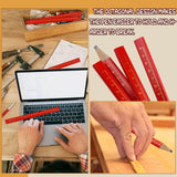 WYOMER 60 Pcs Carpenter Pencils, Octagonal Hard Black Carpenter Pencils, Construction Plan Pencils for Woodworking Marking WYOMER