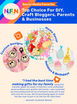 NuFun Activities Printable Iron-on Heat Transfer Paper for Wood, 5 Sheets 8.5 x 11 inch, Long Lasting, Durable, Professional Quality, Easy DIY, NuFun Activities