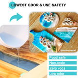 JDiction Epoxy Resin, High Gloss 2 Gallon Epoxy Resin Crystal Clear Self-Leveling Casing Resin and Hardener Kit for Jewelry Making, Table Top, Wood JDiction