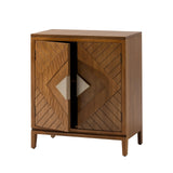 COZAYH Farmhouse Storage Cabinet Accent Sideboard Wood Buffet Cabinet with 2-Door for Living Room, Hallway, Bedroom, Dining Room COZAYH