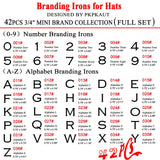 Personalised PKPKAUT 42-Piece Branding Irons Set for Wood, Leather, and More PKPKAUT