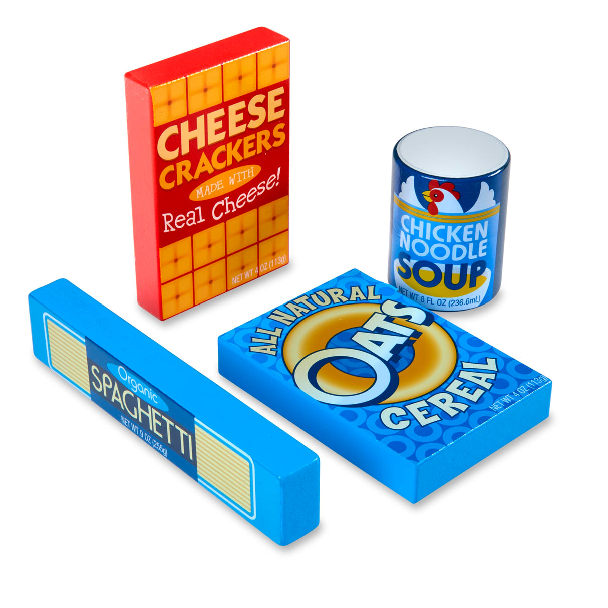 Melissa & Doug Wooden Pantry Products Play Food Set (9 pcs) - Pretend Play Kitchen Accessories, Wooden Play Grocery Sets For Kids Ages 3+ Melissa & Doug